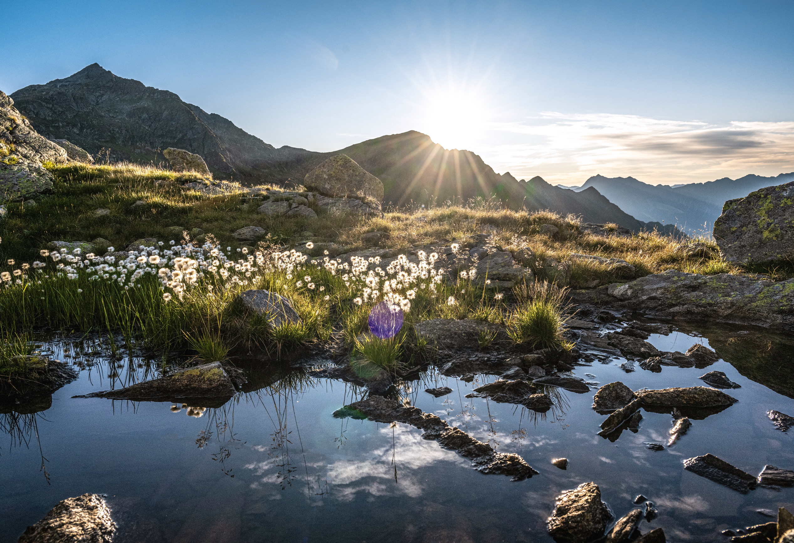 Die Sponser Seenplatte bei Dorf Tirol